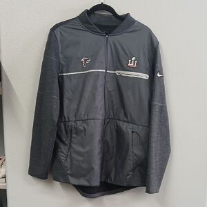 NWOT Nike NFL OnField Apparel Falcons Men's Dark Gray Performance Jacket Medium